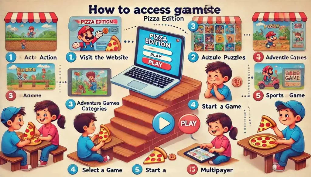 How to Access Games on The Pizza Edition 