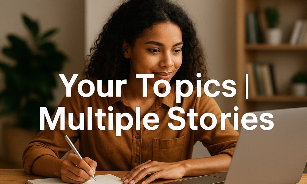 Your Topics | Multiple Stories: The Smartest Way to Share Big Ideas