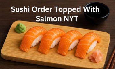 Sushi Order Topped With Salmon NYT