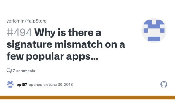 APK Signature Mismatch